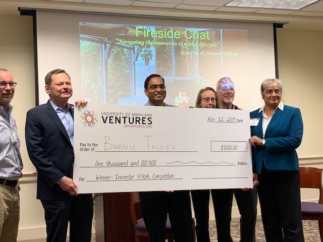 Winning the Inventor Pitch Award at UMD Bioscience Day