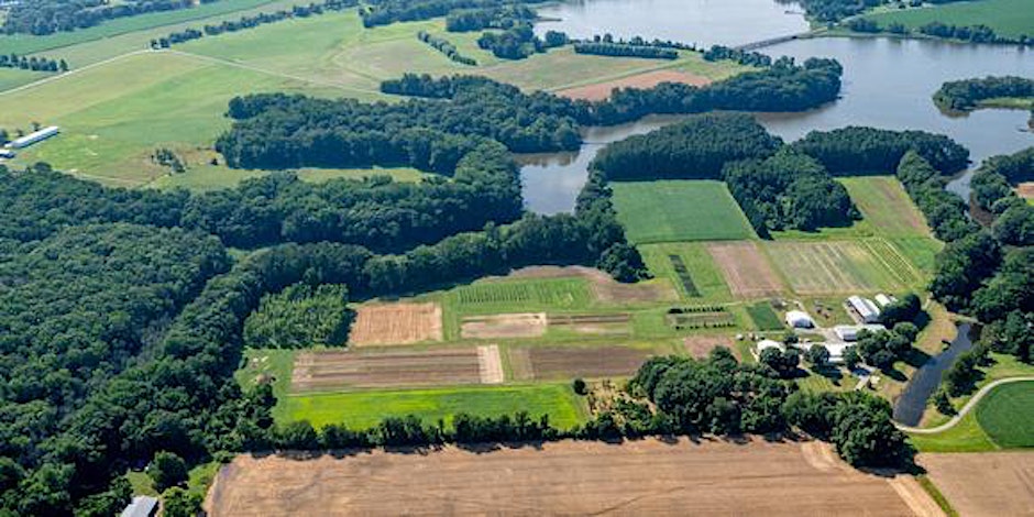 Aerial Photograph of AGNR's Wye Research and Education Center
