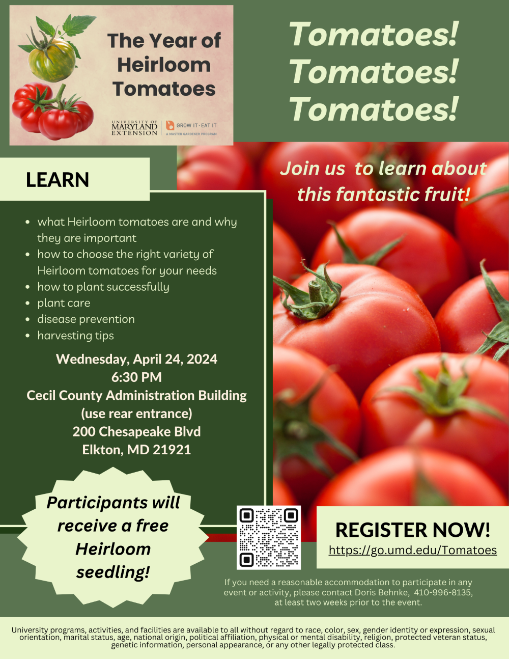 Heirloom Tomatoes Flyer