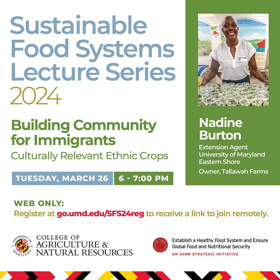 Sustainable Food Systems Lecture Series Flyer