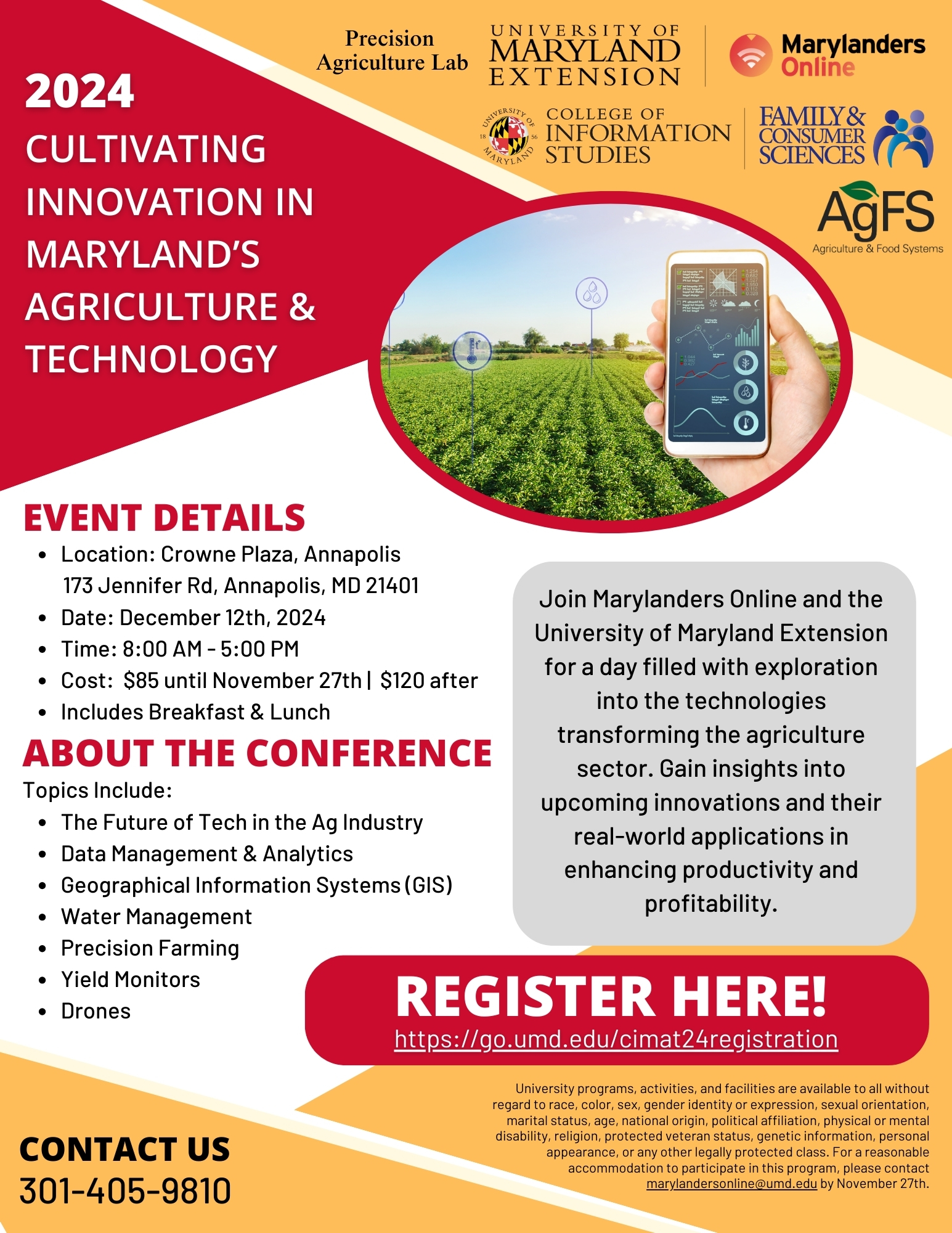 2024 Cultivating Innovation in Maryland’s Agriculture and Technology Conference