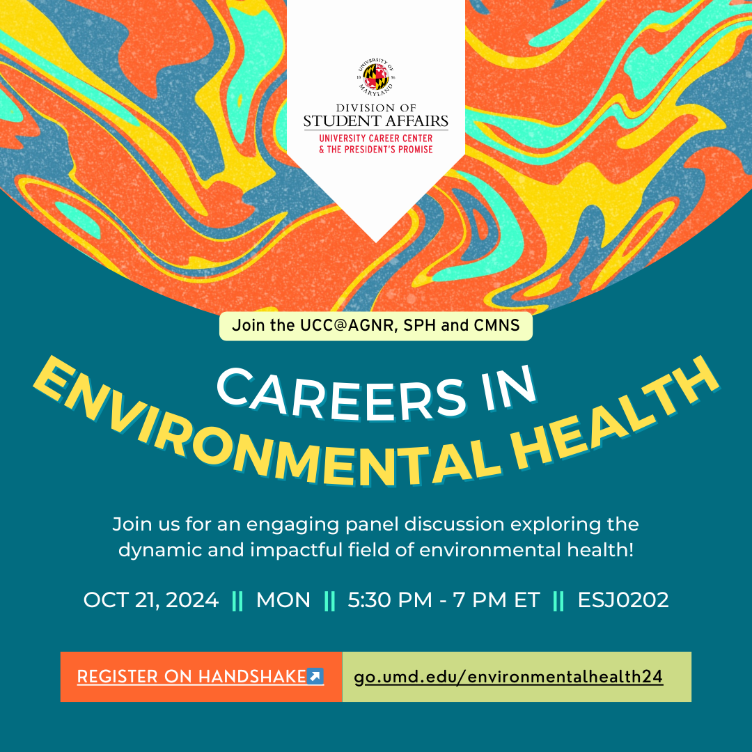 Promotional image for Careers in Environmental Health