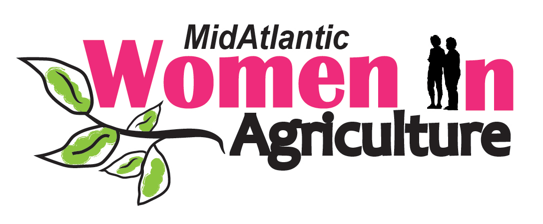 Women in Ag logo with leaves 