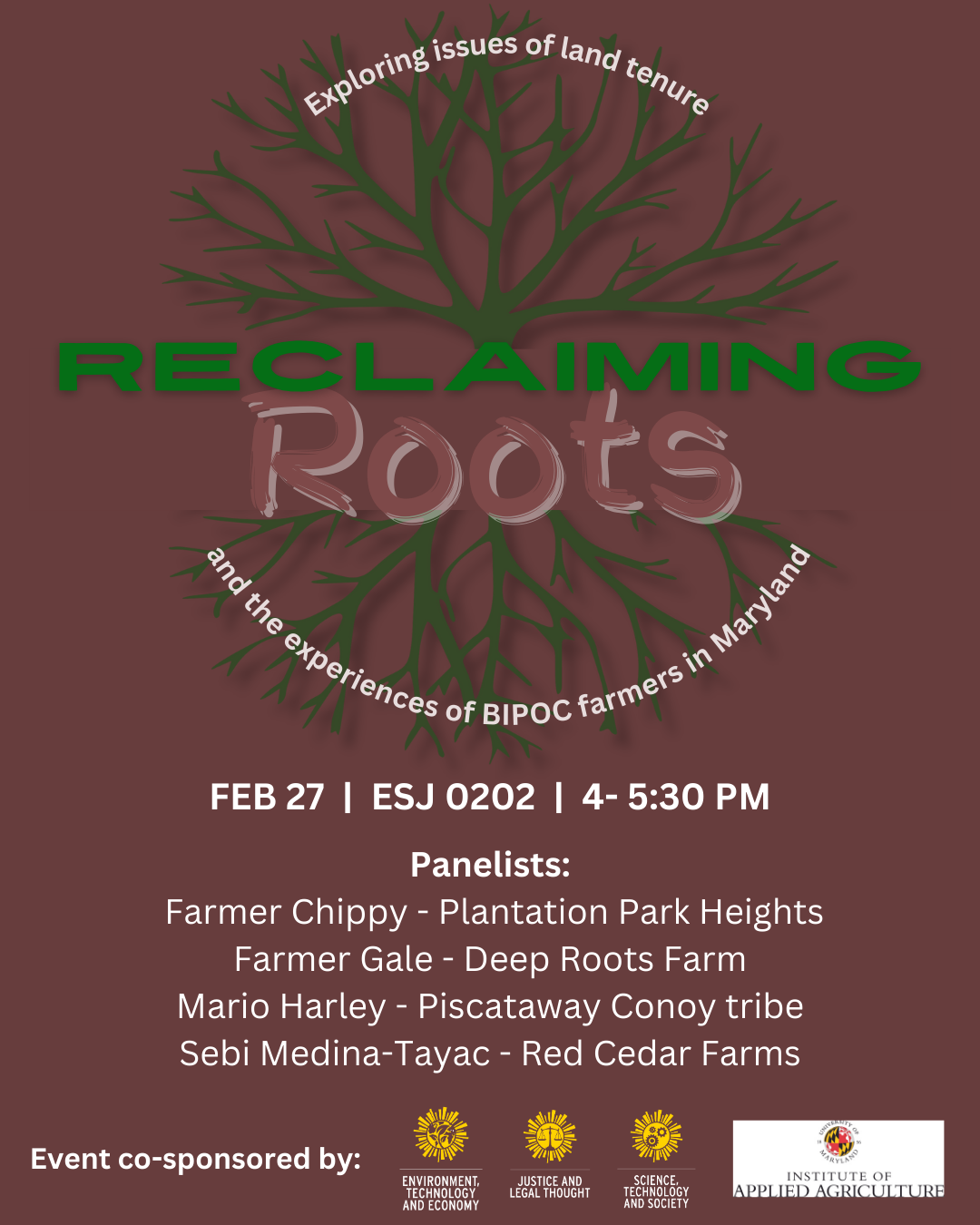 Reclaiming Roots flyer