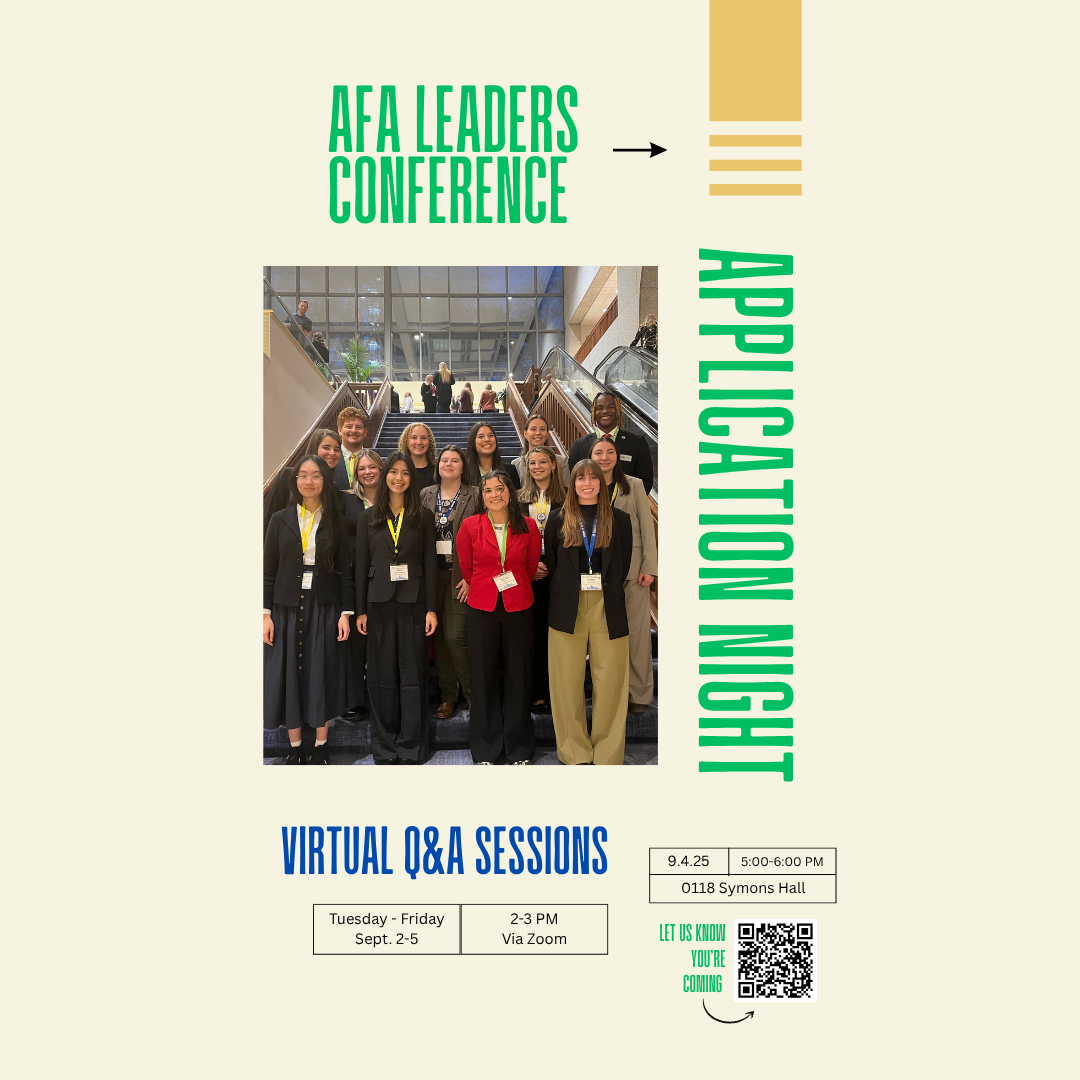 AFA Leaders Conference Application Night promotional image