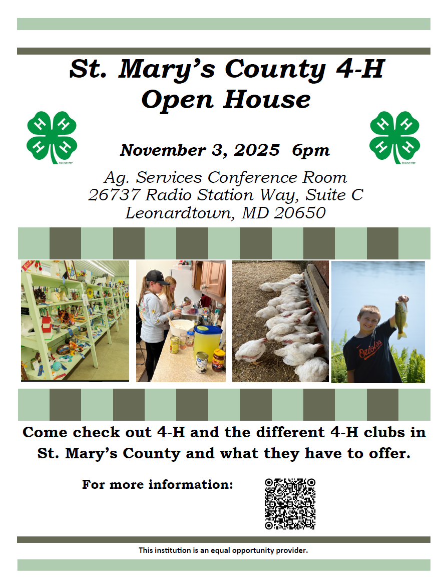 St. Mary's County 4-H Open House