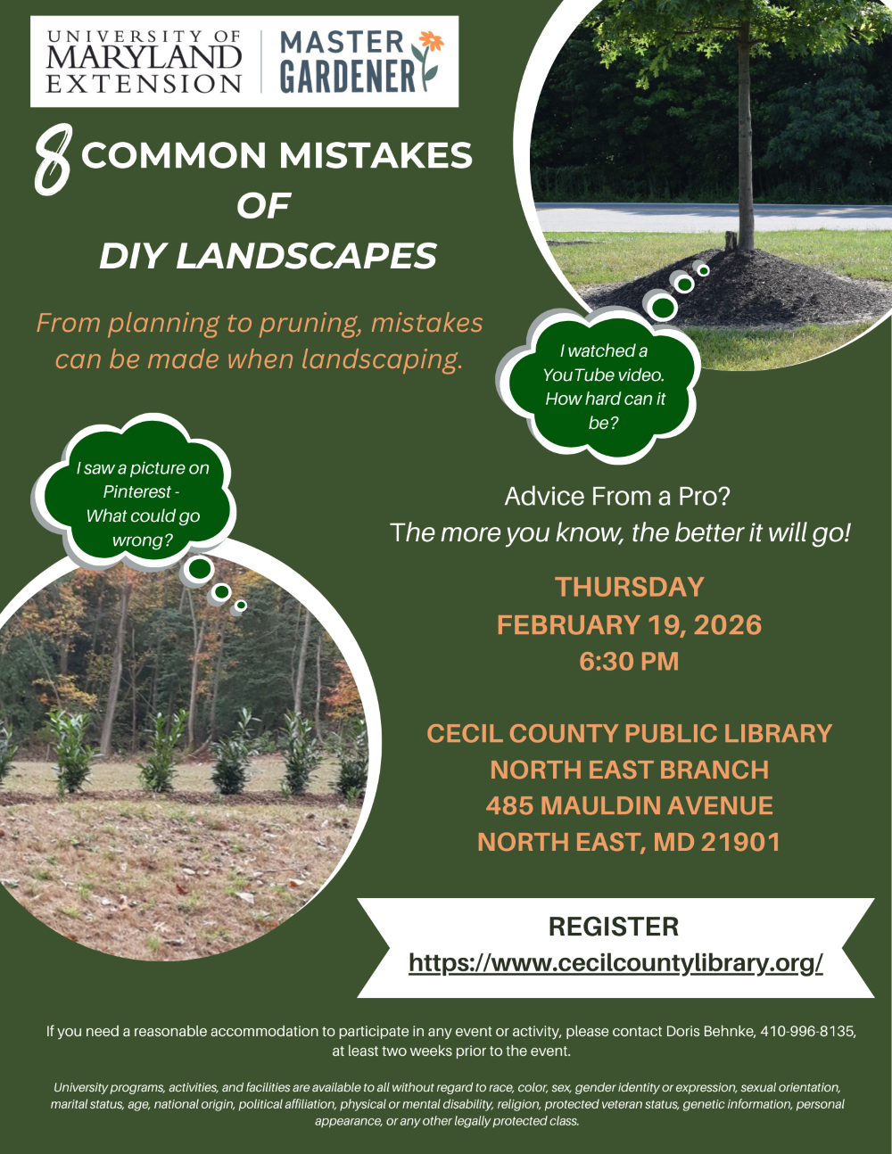 DIY Landscaping Blunders Flyer