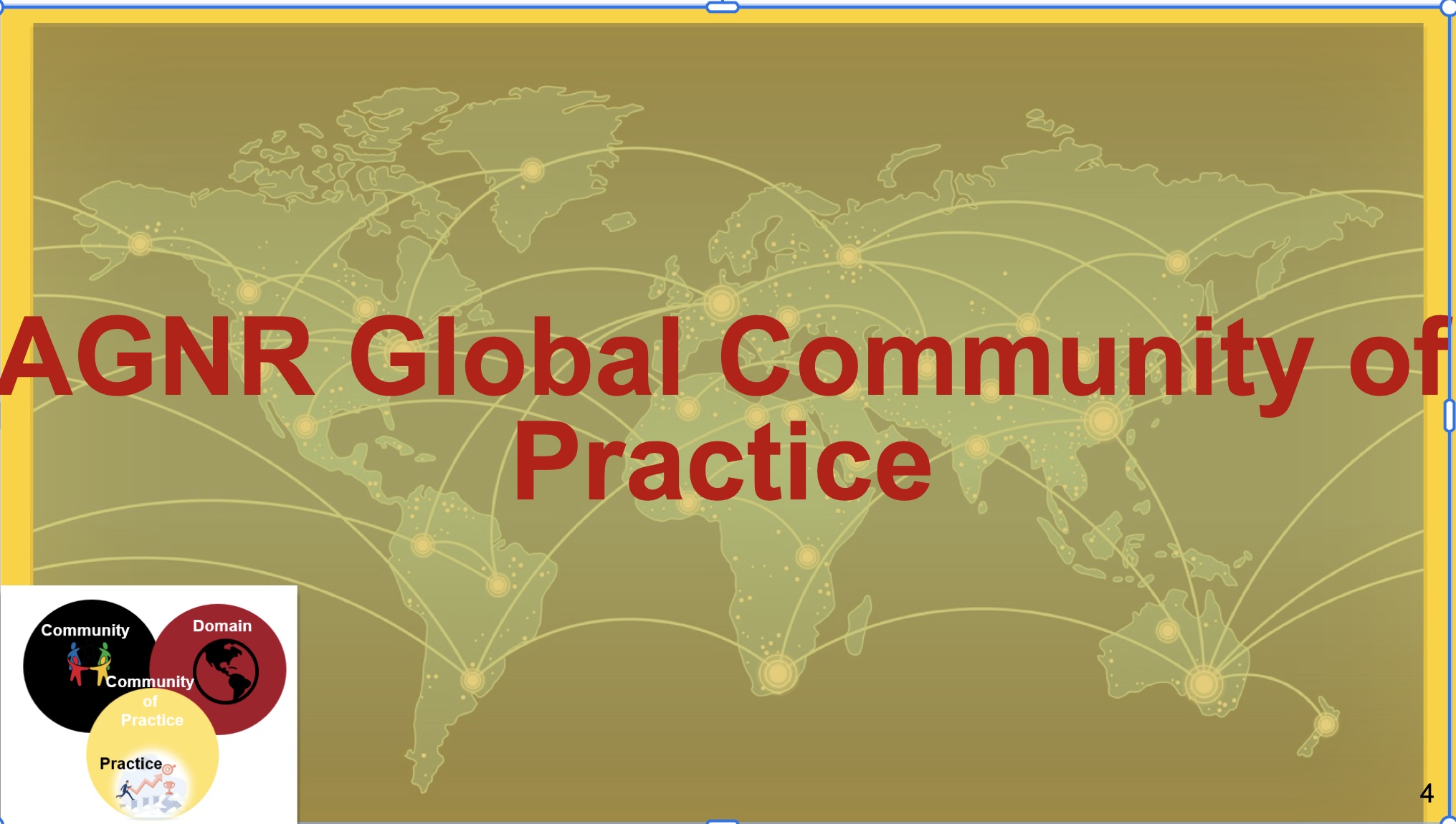AGNR Global Community of Practice (CoP)