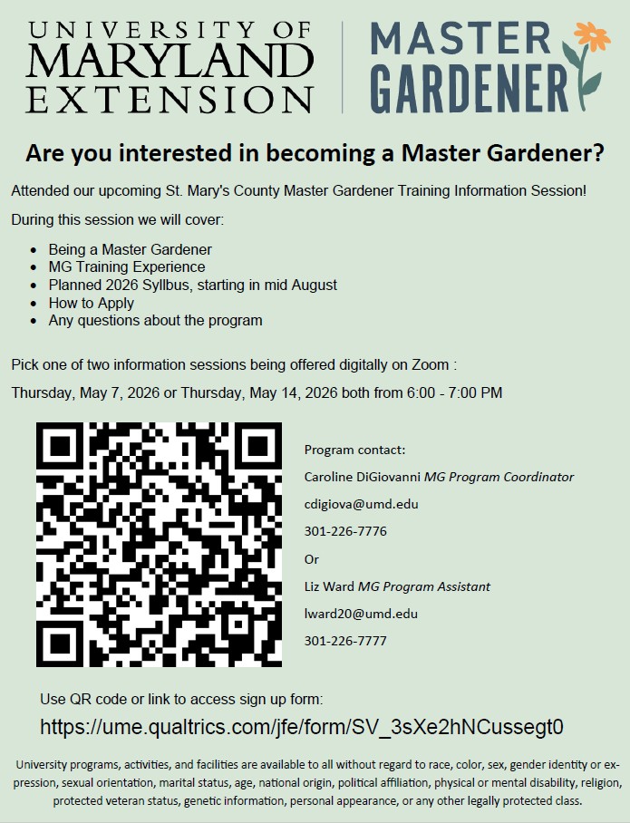 Are you interested in becoming a Master Gardener?
