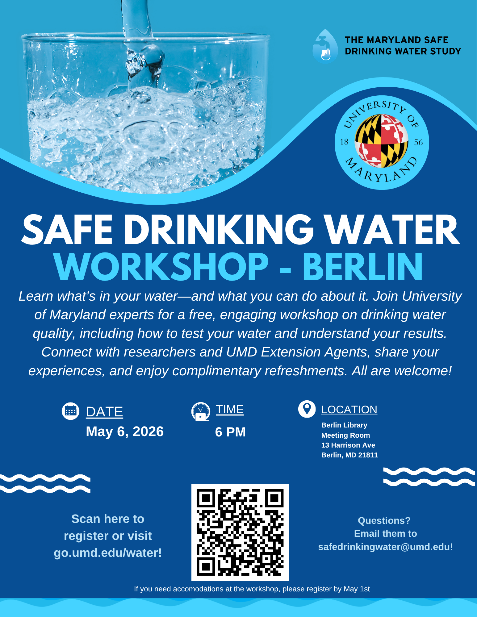 Safe Drinking WATER workshop flyer - Berlin