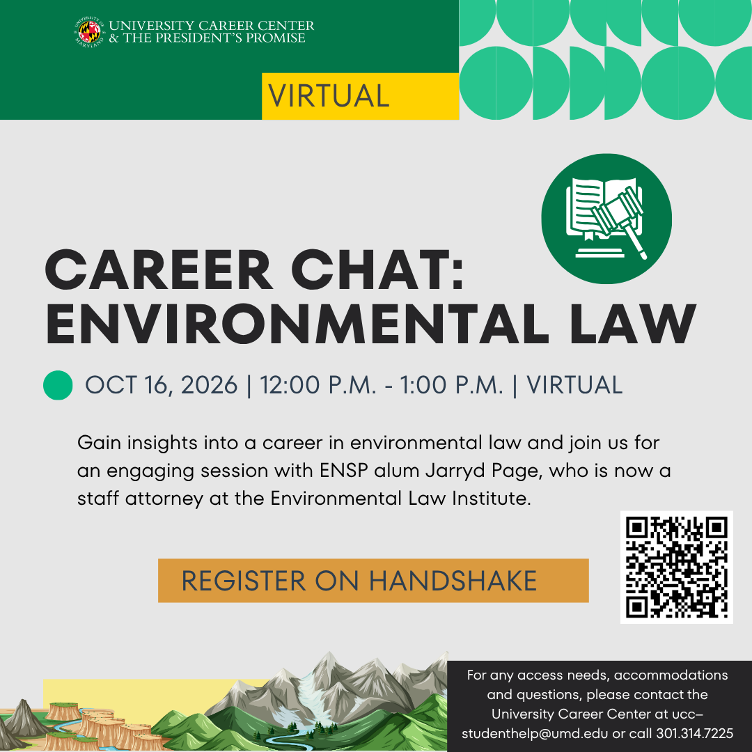 Promo image for Career Chat: Environmental Law