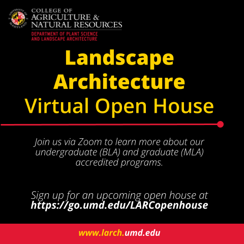 Poster for Landscape Architecture Virtual Open House