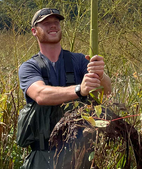 Jonathan in wetlands